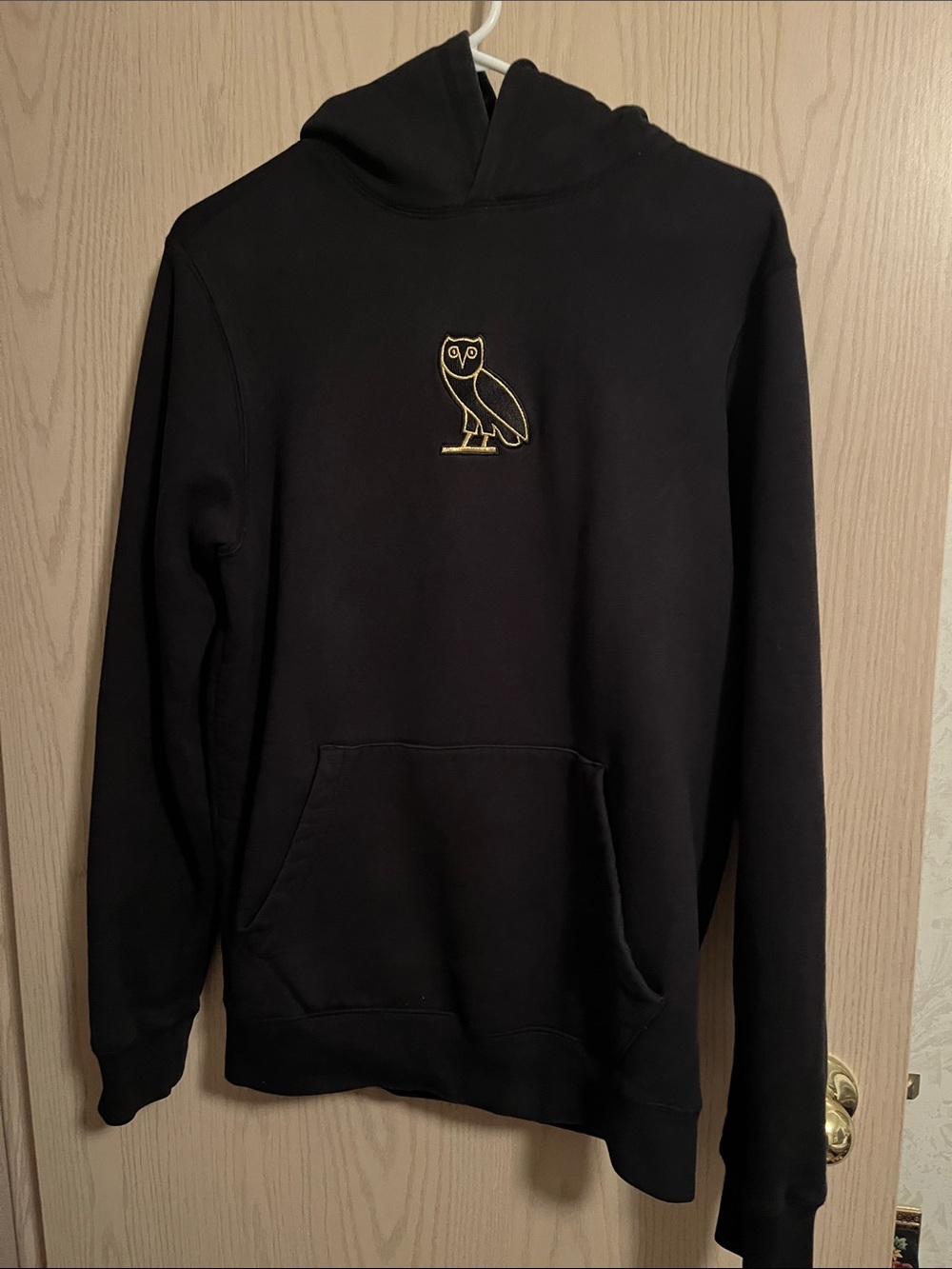 OVO Black Hoodie With A Pocket
